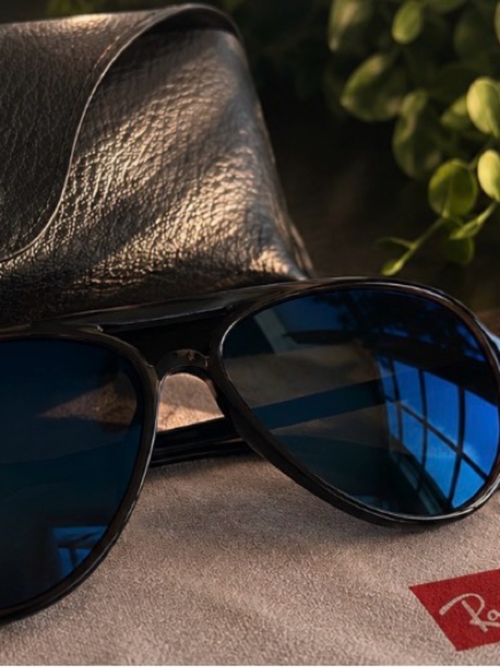 Ray-Ban Black CATS 5000 Classic Blue Lens Sunglasses